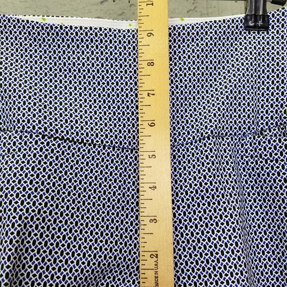 Swing Control Pants Women 2 Geometric Pixie Print Blue Mid-Rise Golf Tennis NEW - Picture 16 of 16